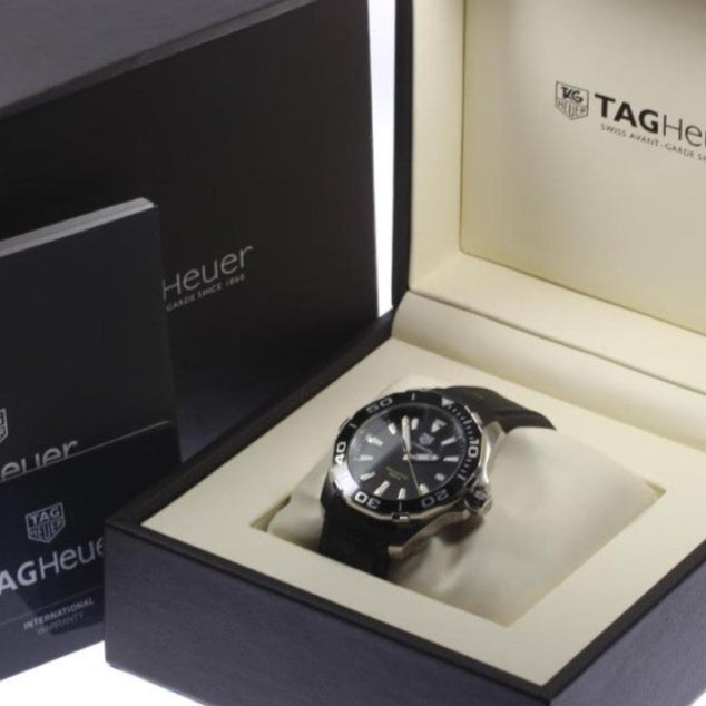 Shop Authentic Tag Heuer Aquaracer Black Dial Watch for Men - WAY111A.FT6151 - Luxxuri