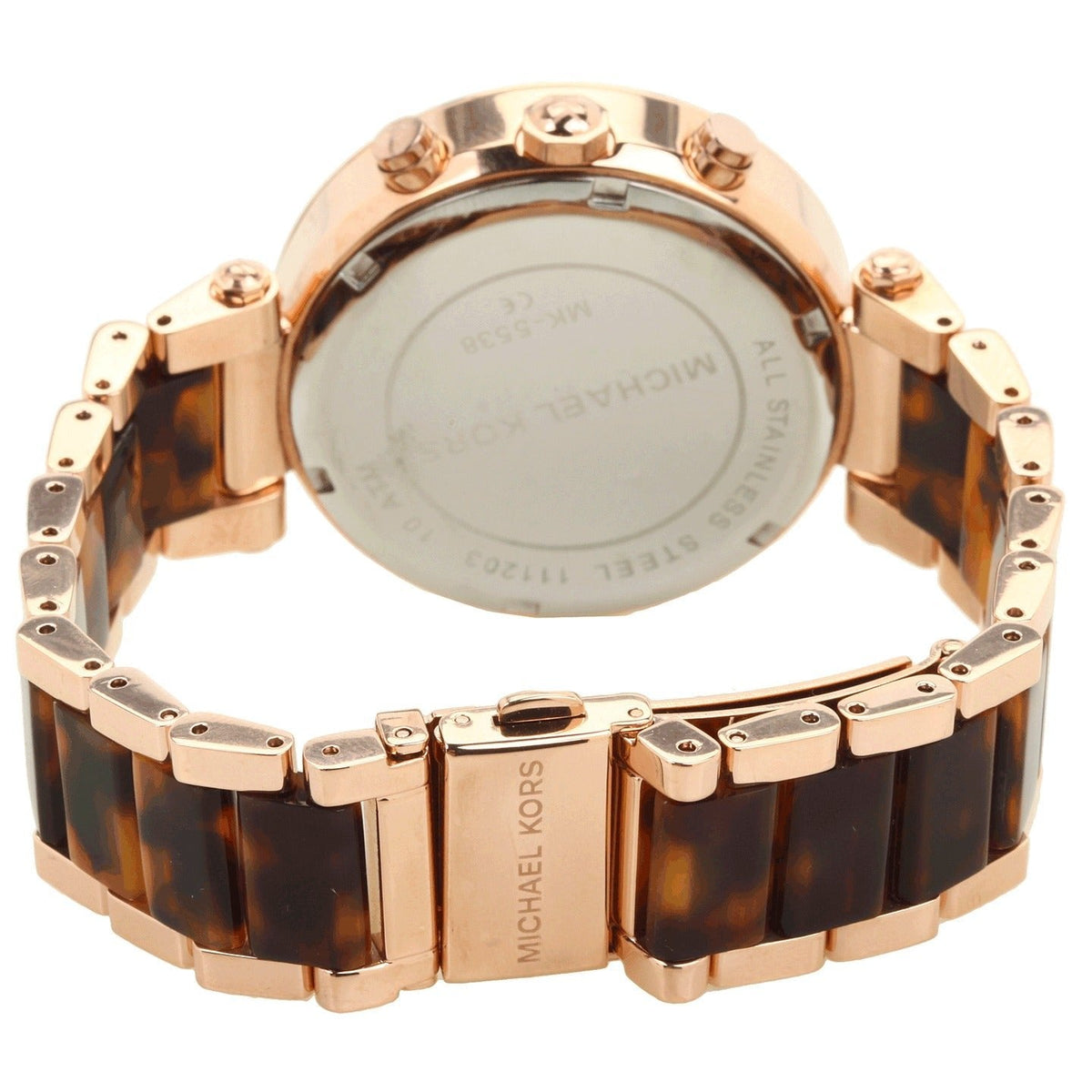 Shop Authentic Michael Kors Parker Rose Gold Dial Two Tone Steel Strap Watch for Women - MK5538 - Luxxuri