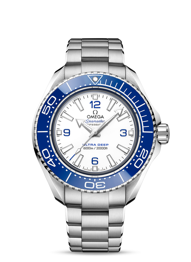 Shop Authentic Omega Planet Ocean 6000M Co Axial Master Chronometer 45.5mm White Dial Silver Steel Strap Watch for Men - 21530462104001 - Luxxuri