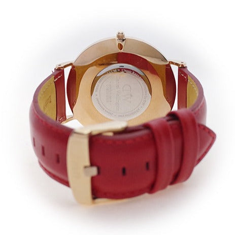 Shop Authentic Daniel Wellington Classic Suffolk White Dial Brown Leather Strap Watch For Women - DW00100120 - Luxxuri