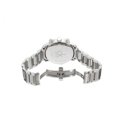 Shop Authentic Calvin Klein City Chronograph Black Dial Silver Steel Strap Watch for Men - K2G2714X - Luxxuri