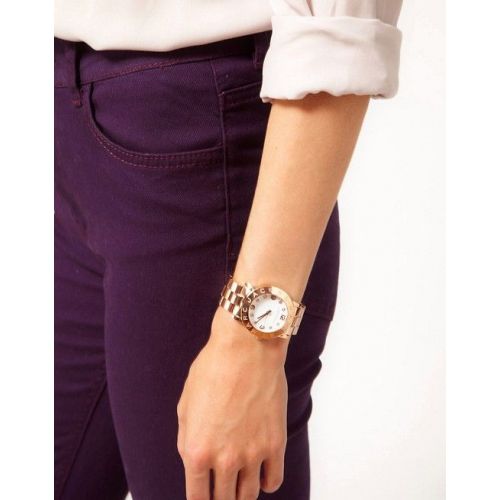 Shop Authentic Marc Jacobs Amy White Dial Rose Gold Steel Strap Watch for Women - MBM3077 - Luxxuri