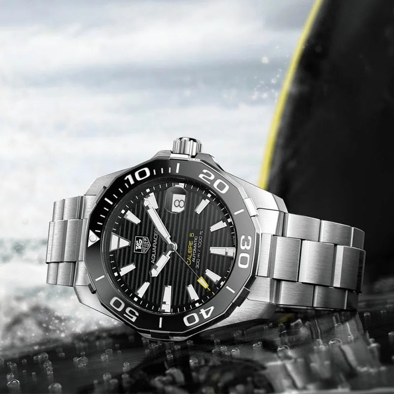 Shop Authentic Tag Heuer Aquaracer Black Dial Watch for Men - WAY211A.BA0928 - Luxxuri