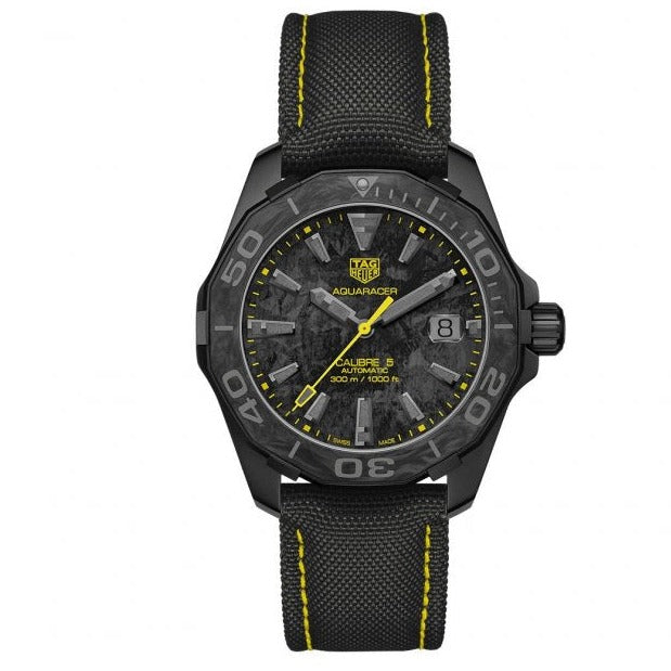 Shop Authentic Tag Heuer Aquaracer Carbon Dial Watch for Men - WBD218B.FC6446 - Luxxuri