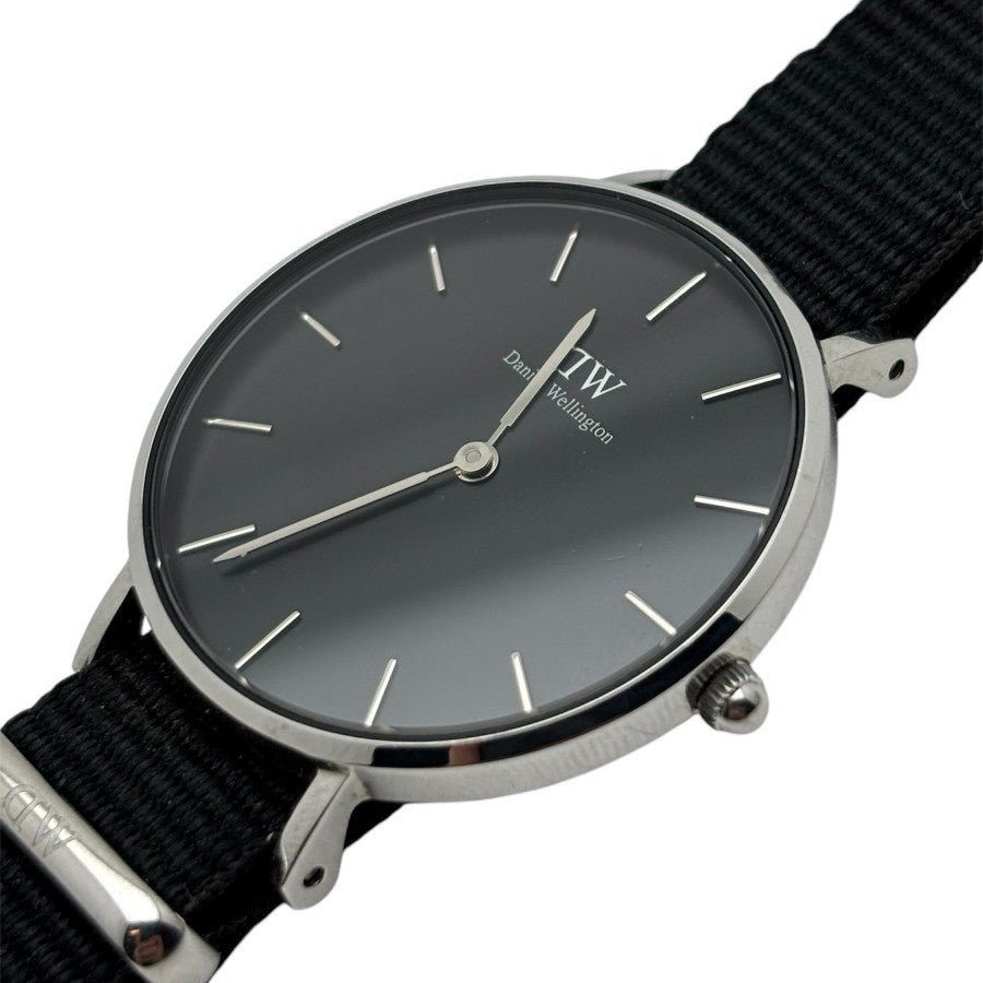 Shop Authentic Daniel Wellington Petite Ashfield Black Dial Black Mesh Strap Watch For Women - DW00100308 - Luxxuri