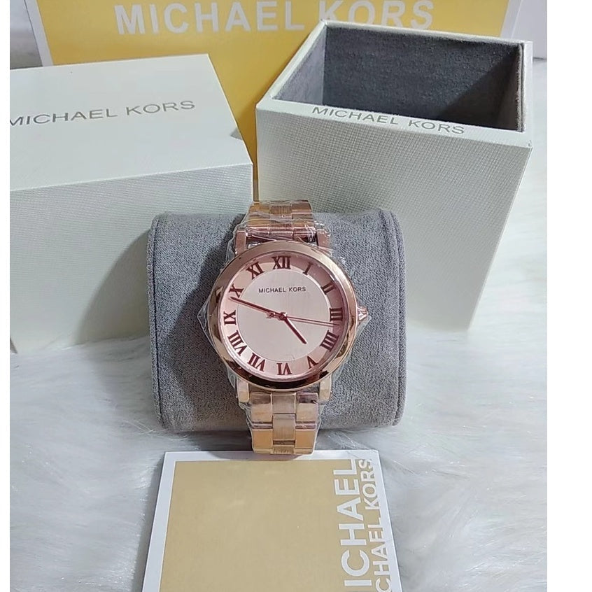 Shop Authentic Michael Kors Norie Rose Gold Dial Rose Gold Steel Strap Watch for Women - MK3561 - Luxxuri
