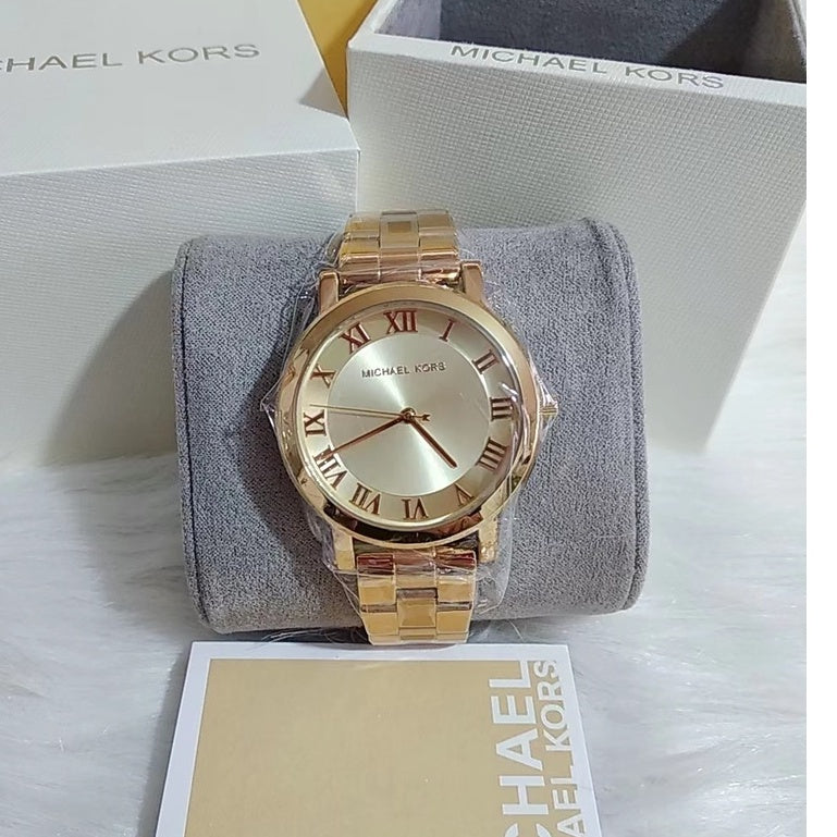 Shop Authentic Michael Kors Norie Gold Dial Two Tone Steel Strap Watch for Women - MK3586 - Luxxuri