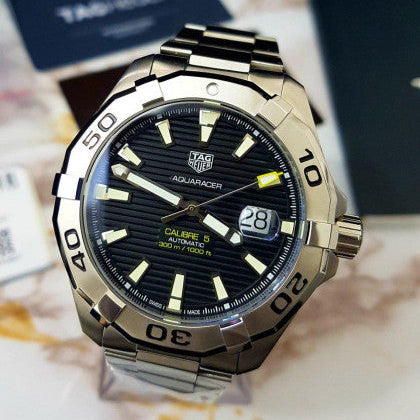 Shop Authentic Tag Heuer Aquaracer Black Dial Watch for Men - WAY2010.BA0927 - Luxxuri
