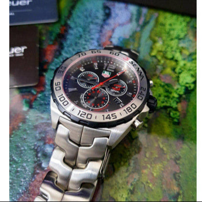 Shop Authentic Tag Heuer Formula 1 Special Edition Chronograph Grey Dial Silver Steel Strap Watch for Men - CAZ1012.BA0883 - Luxxuri