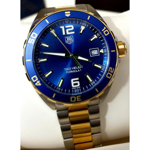 Shop Authentic Tag Heuer Formula Blue Dial Watch for Men - WAZ1120.BB0879 - Luxxuri