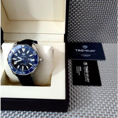 Shop Authentic Tag Heuer Aquaracer Black Dial Watch for Men - WAY201C.FC6395 - Luxxuri