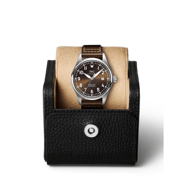 Shop Authentic IWC Pilot's Watch Mark XVII Edition "Antoine De Saint Exupery" Brown Dial Brown Leather Strap Watch for Men - IW327003 - Luxxuri