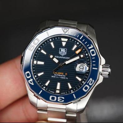 Shop Authentic Tag Heuer Aquaracer Blue Dial Watch for Men - WAY211C.BA0928 - Luxxuri