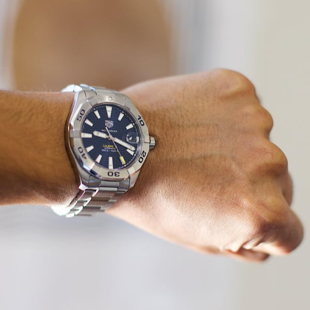 Shop Authentic Tag Heuer Aquaracer Black Dial Watch for Men - WAY2010.BA0927 - Luxxuri
