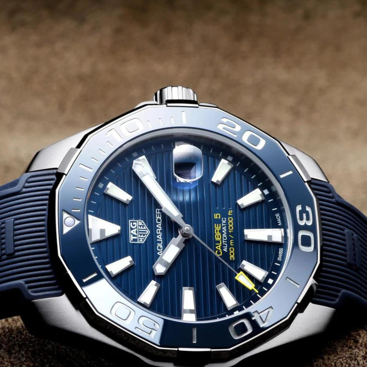 Shop Authentic Tag Heuer Aquaracer Blue Dial Watch for Men - WAY201B.FT6150 - Luxxuri
