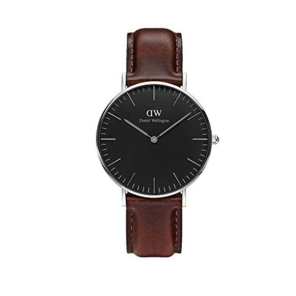 Shop Authentic Daniel Wellington Classic Bristol Black Dial Brown Leather Strap Watch For Men - DW00100143 - Luxxuri