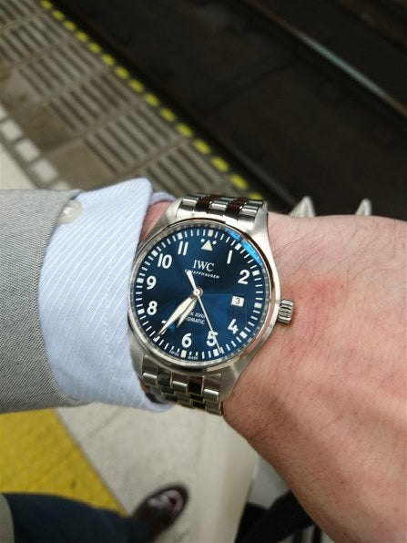 Shop Authentic IWC Le Petit Prince XVIII Edition Blue Dial Silver Steel Strap Watch for Men - IW327014 - Luxxuri