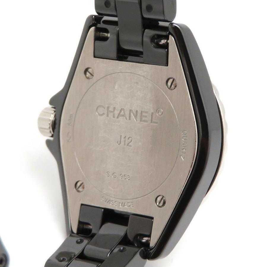Shop Authentic Chanel J12 Diamonds Black Dial Black Steel Strap Watch for Women - J12 H2569 - Luxxuri