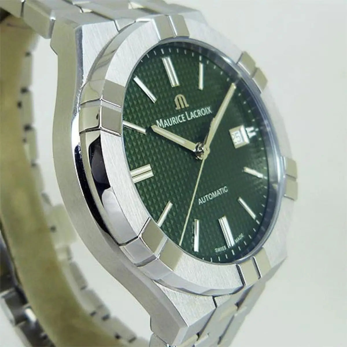 Shop Authentic Maurice Lacroix Aikon Automatic Green Dial Silver Steel Strap Watch for Men - AI1807-SS002-630-1 - Luxxuri