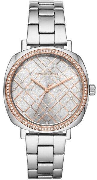 Shop Authentic Michael Kors Nia Quartz Silver Dial Silver Steel Strap Watch For Women - MK3988 - Luxxuri