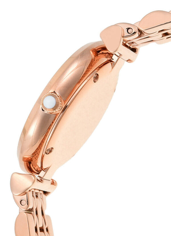 Shop Authentic Emporio Armani Mother of Pearl Dial Rose Gold Steel Strap Watch For Women - AR11110 - Luxxuri