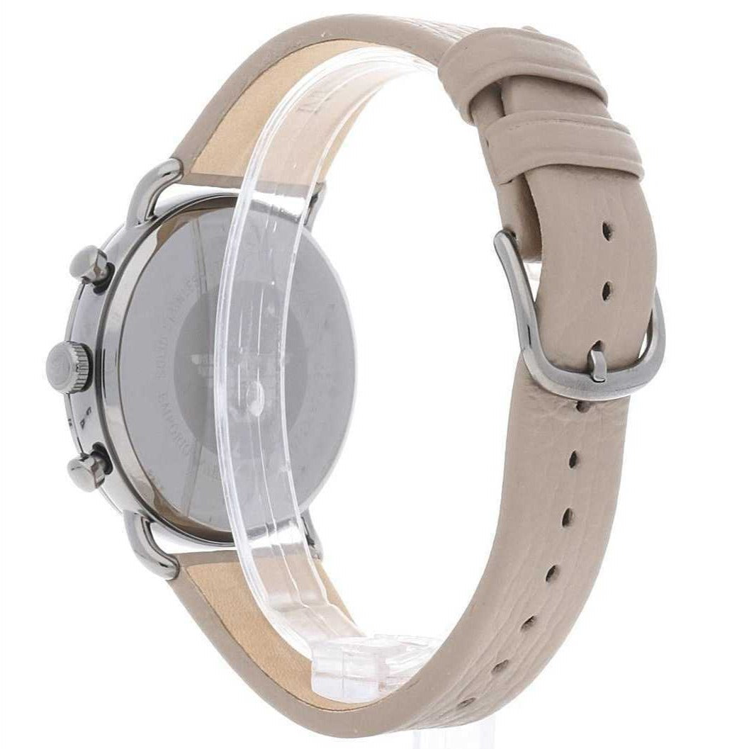 Shop Authentic Emporio Armani Aviator Chronograph Quartz Grey Dial Beige Leather Strap Watch For Men - AR11107 - Luxxuri
