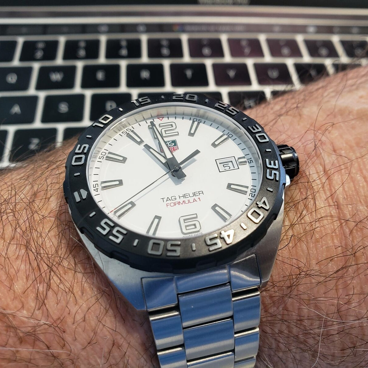 Shop Authentic Tag Heuer Formula 1 White Dial Watch for Men - WAZ1111.BA0875 - Luxxuri