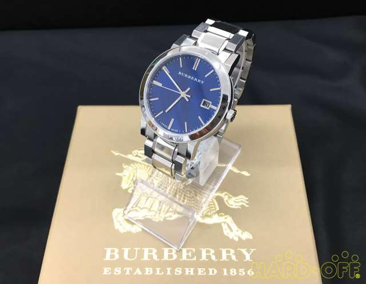 Shop Authentic Burberry The City Blue Dial Silver Steel Strap Watch for Men - BU9031 - Luxxuri