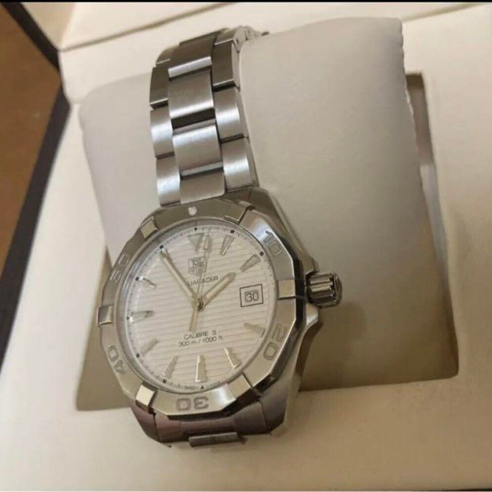 Shop Authentic Tag Heuer Aquaracer White Dial Watch for Men - WAY2111.BA0928 - Luxxuri
