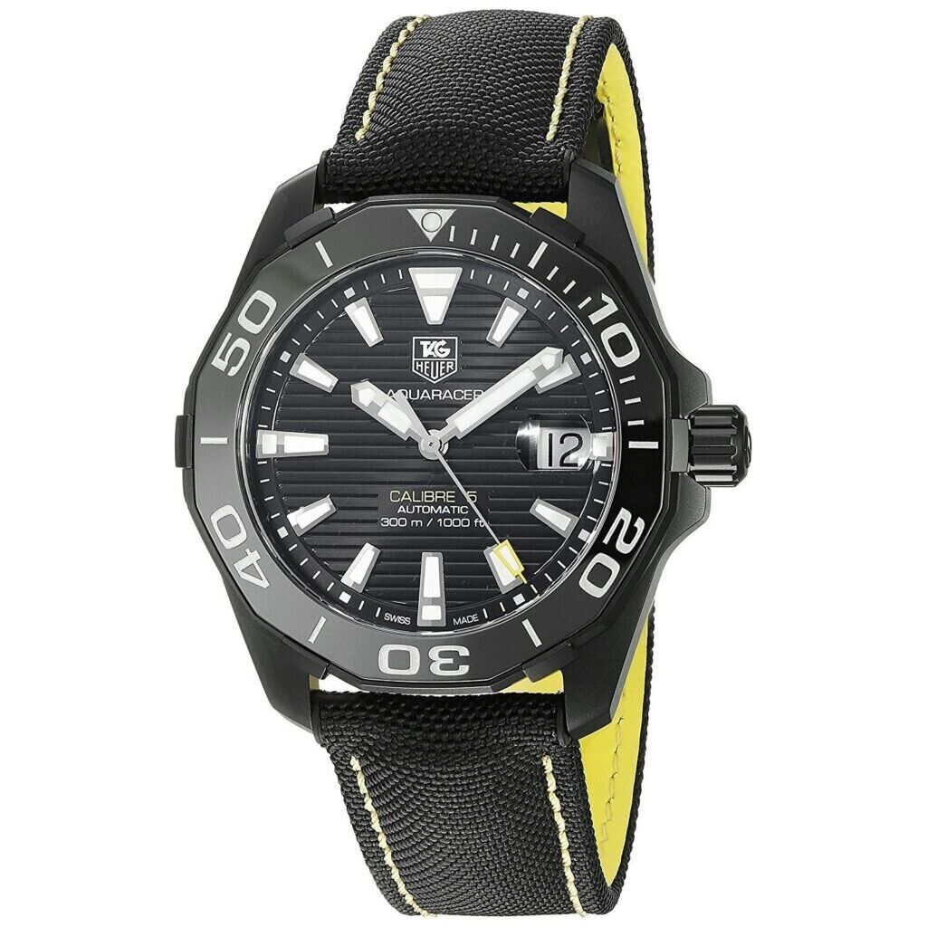 Shop Authentic Tag Heuer Aquaracer Black Dial Watch for Men - WAY218A.FC6362 - Luxxuri