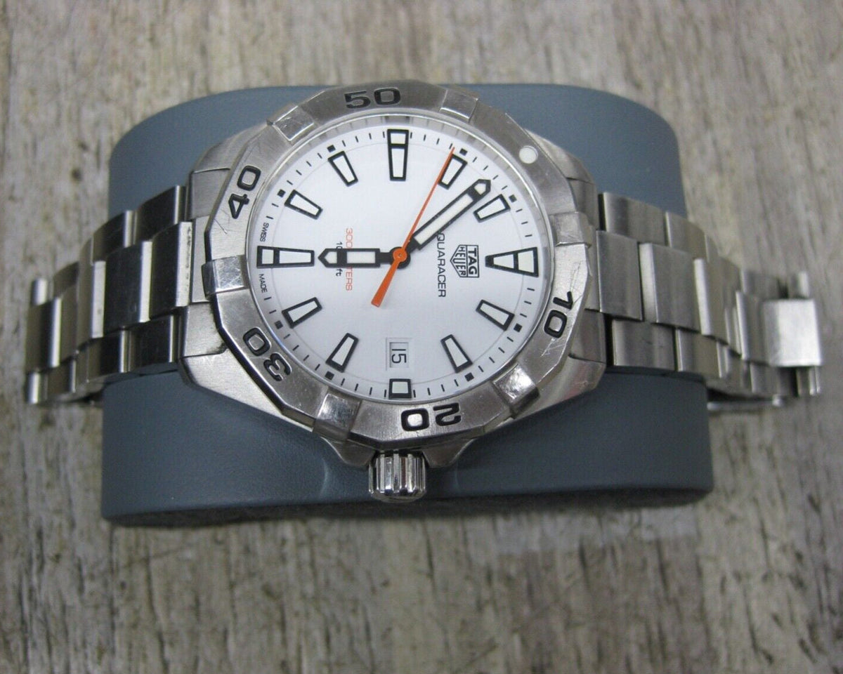 Shop Authentic Tag Heuer Aquaracer White Dial Watch for Men - WBD1111.BA0928 - Luxxuri