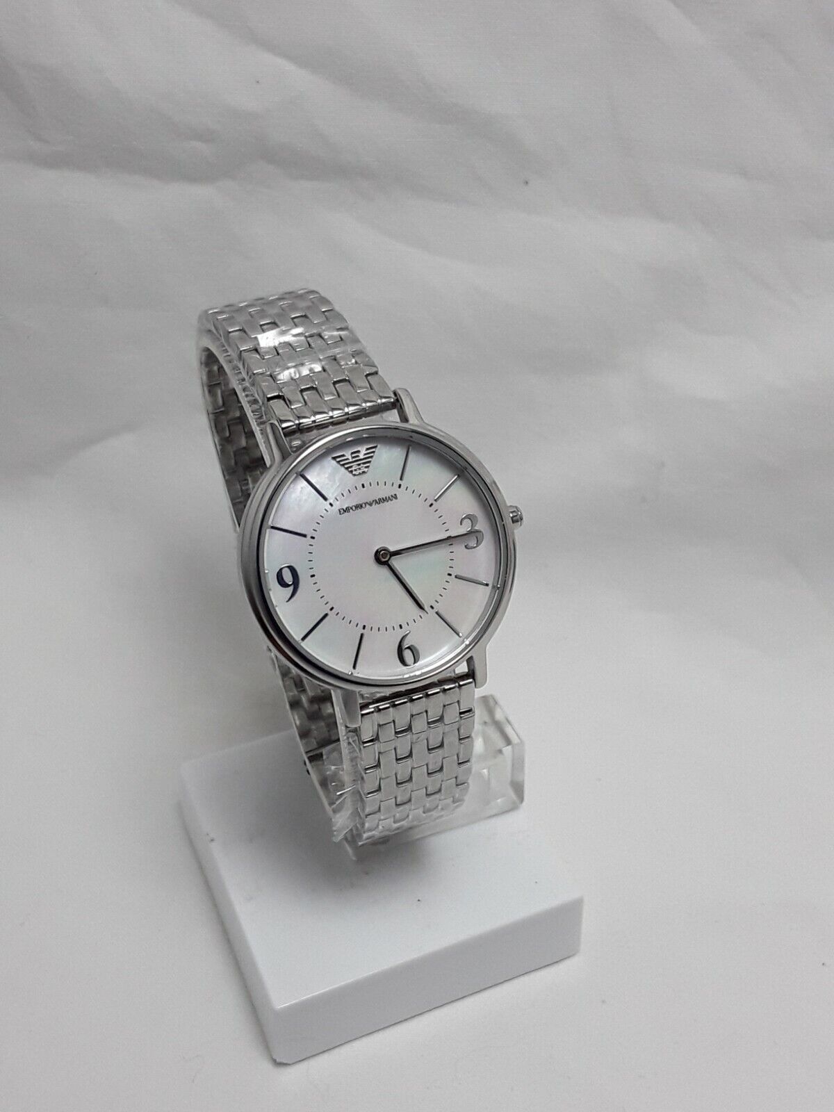 Shop Authentic Emporio Armani Kappa Mother of Pearl Dial Silver Steel Watch For Women - AR2507 - Luxxuri