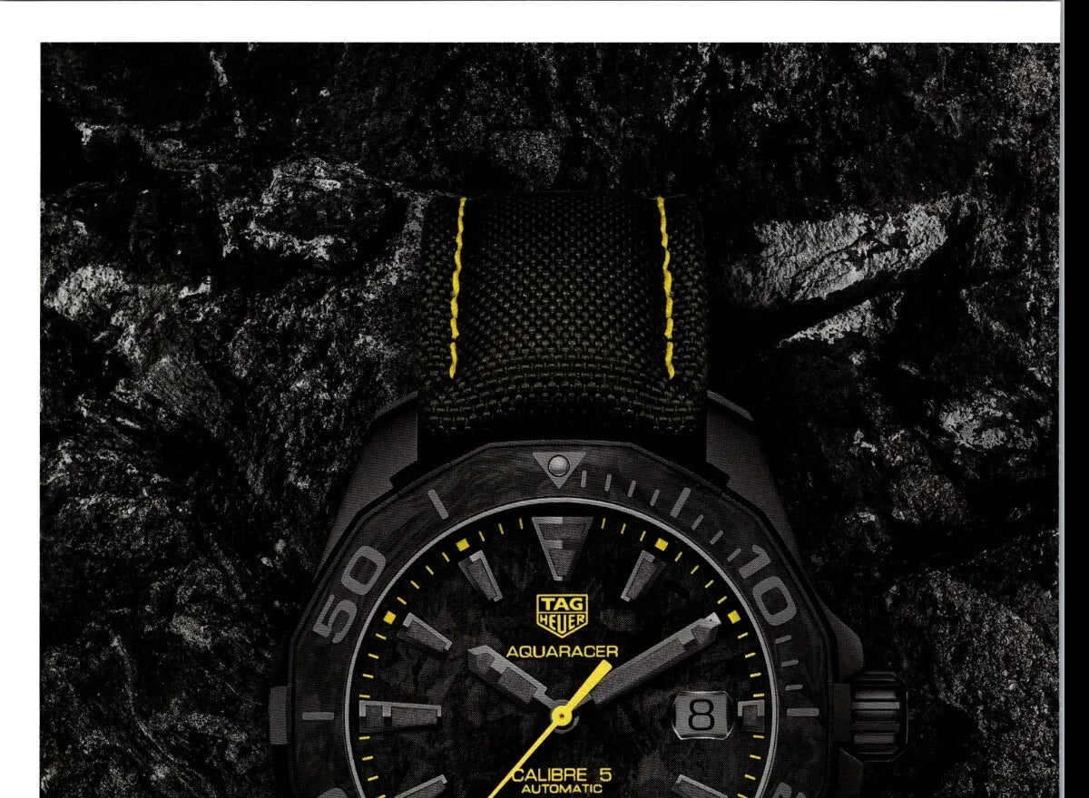 Shop Authentic Tag Heuer Aquaracer Carbon Dial Watch for Men - WBD218B.FC6446 - Luxxuri