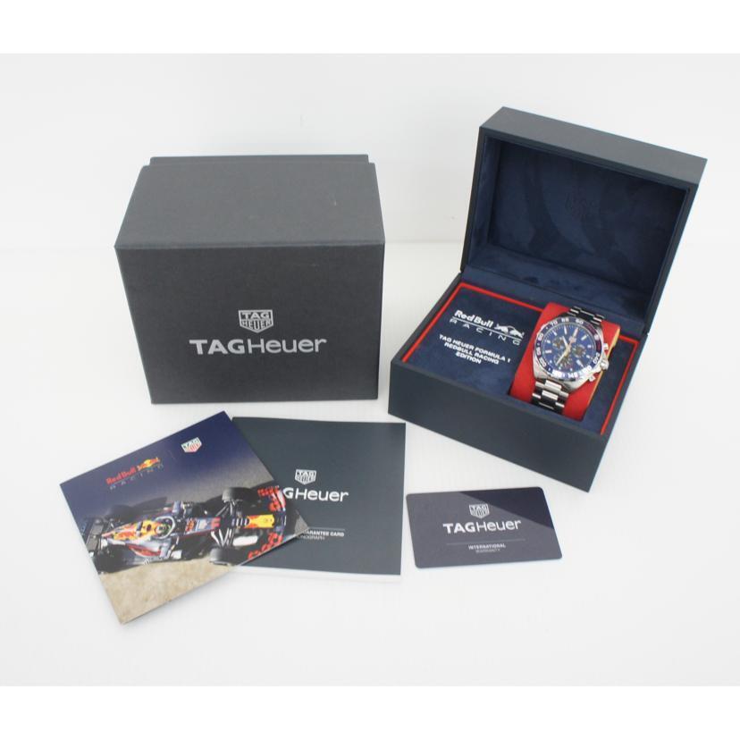 Shop Authentic Tag Heuer Formula 1 Red Bull Racing Chronograph Blue Dial Silver Steel Strap Watch for Men - CAZ101AK.BA0842 - Luxxuri