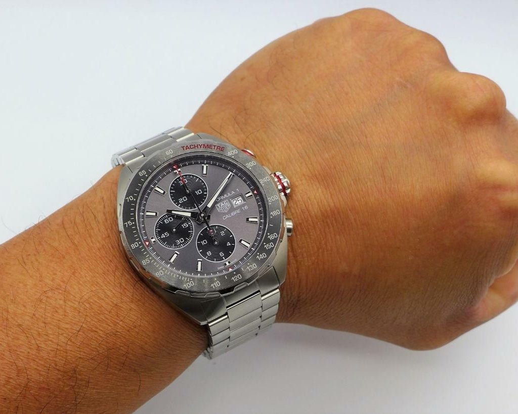 Shop Authentic Tag Heuer Formula 1 Automatic Chronograph Grey Dial Two Tone Strap Watch for Men - CAZ2012.BA0970 - Luxxuri