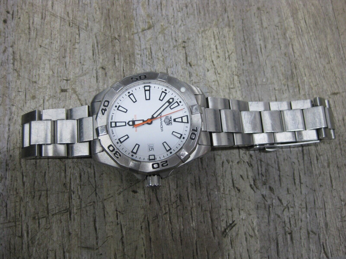 Shop Authentic Tag Heuer Aquaracer White Dial Watch for Men - WBD1111.BA0928 - Luxxuri