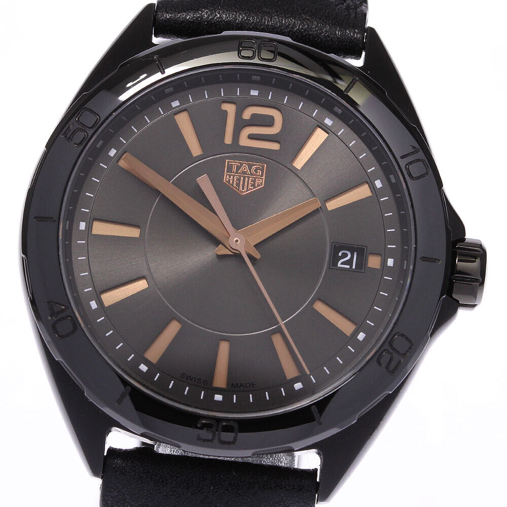 Shop Authentic Tag Heuer Formula 1 Quartz Black Dial Black Leather Strap Watch for Women - WBJ1314.FC8230 - Luxxuri