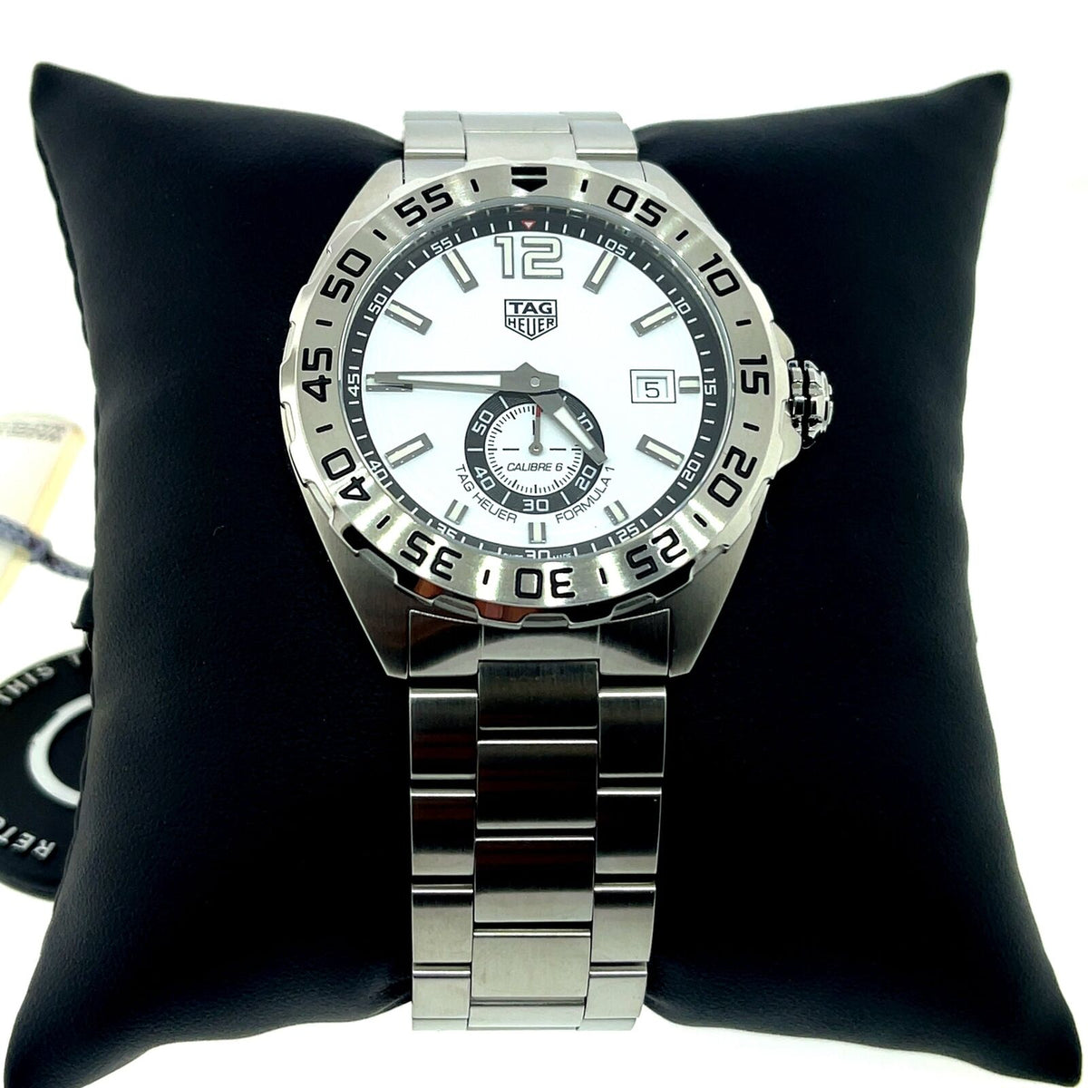 Shop Authentic Tag Heuer Formula 1 Calibre 6 Automatic White Dial Silver Steel Strap Watch for Men - WAZ2013.BA0842 - Luxxuri