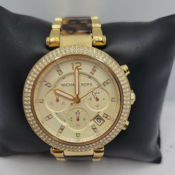 Shop Authentic Michael Kors Parker Gold Dial Two Tone Steel Strap Watch for Women - MK5688 - Luxxuri