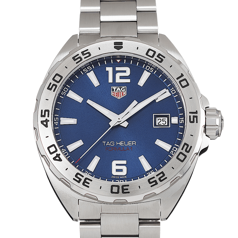Shop Authentic Tag Heuer Formula 1 Blue Dial Silver Steel Strap Watch for Men - WAZ1118.BA0875 - Luxxuri