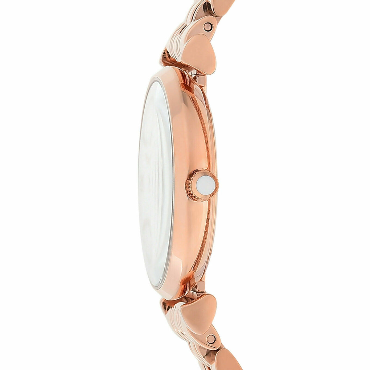 Shop Authentic Emporio Armani Mother of Pearl Dial Rose Gold Steel Strap Watch For Women - AR11110 - Luxxuri