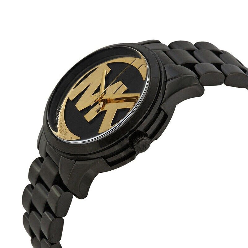 Shop Authentic Michael Kors Runway Black Dial Black Steel Strap Watch for Women - MK6057 - Luxxuri