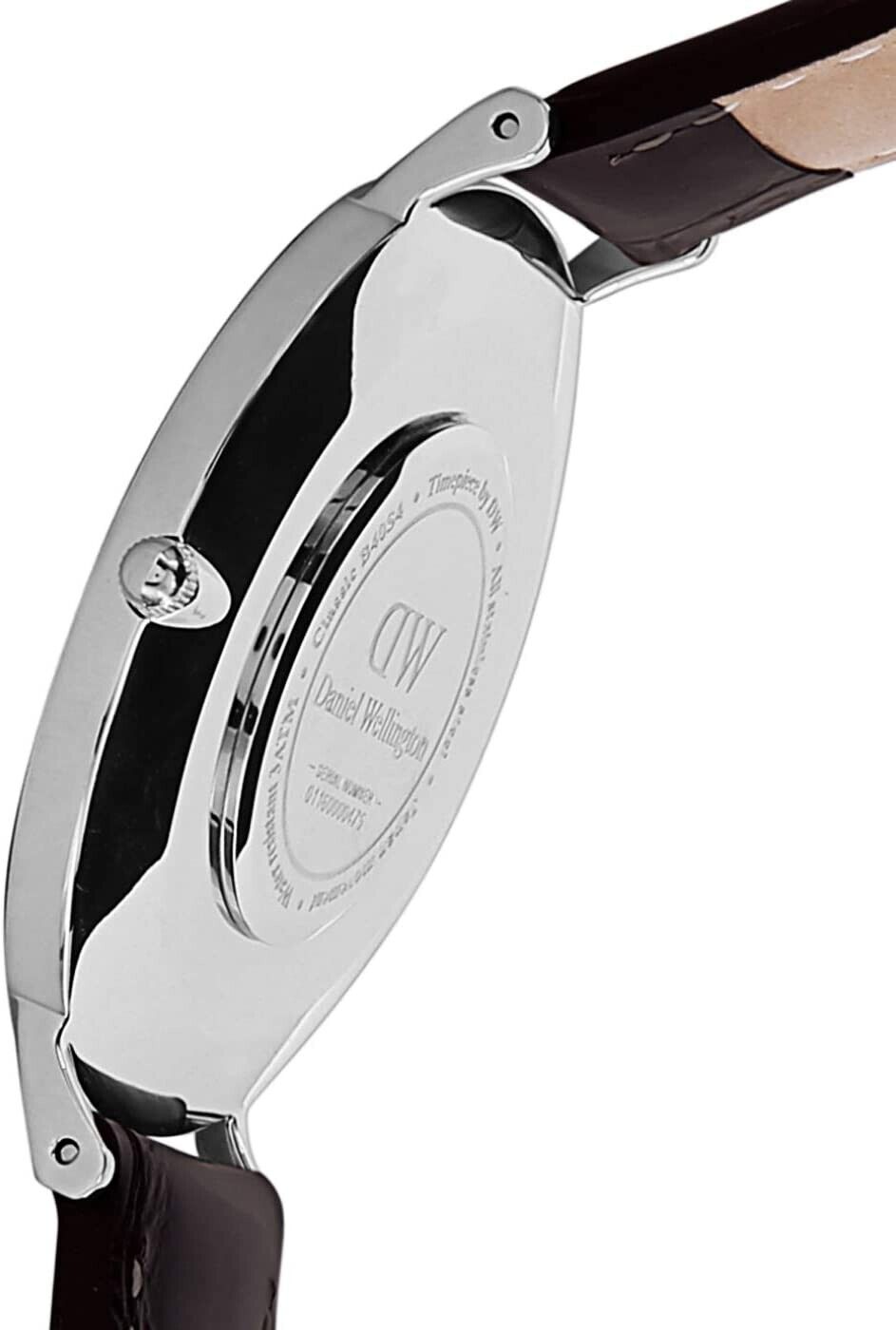 Shop Authentic Daniel Wellington Classic York Black Dial Brown Leather Strap Watch For Men - DW00100134 - Luxxuri