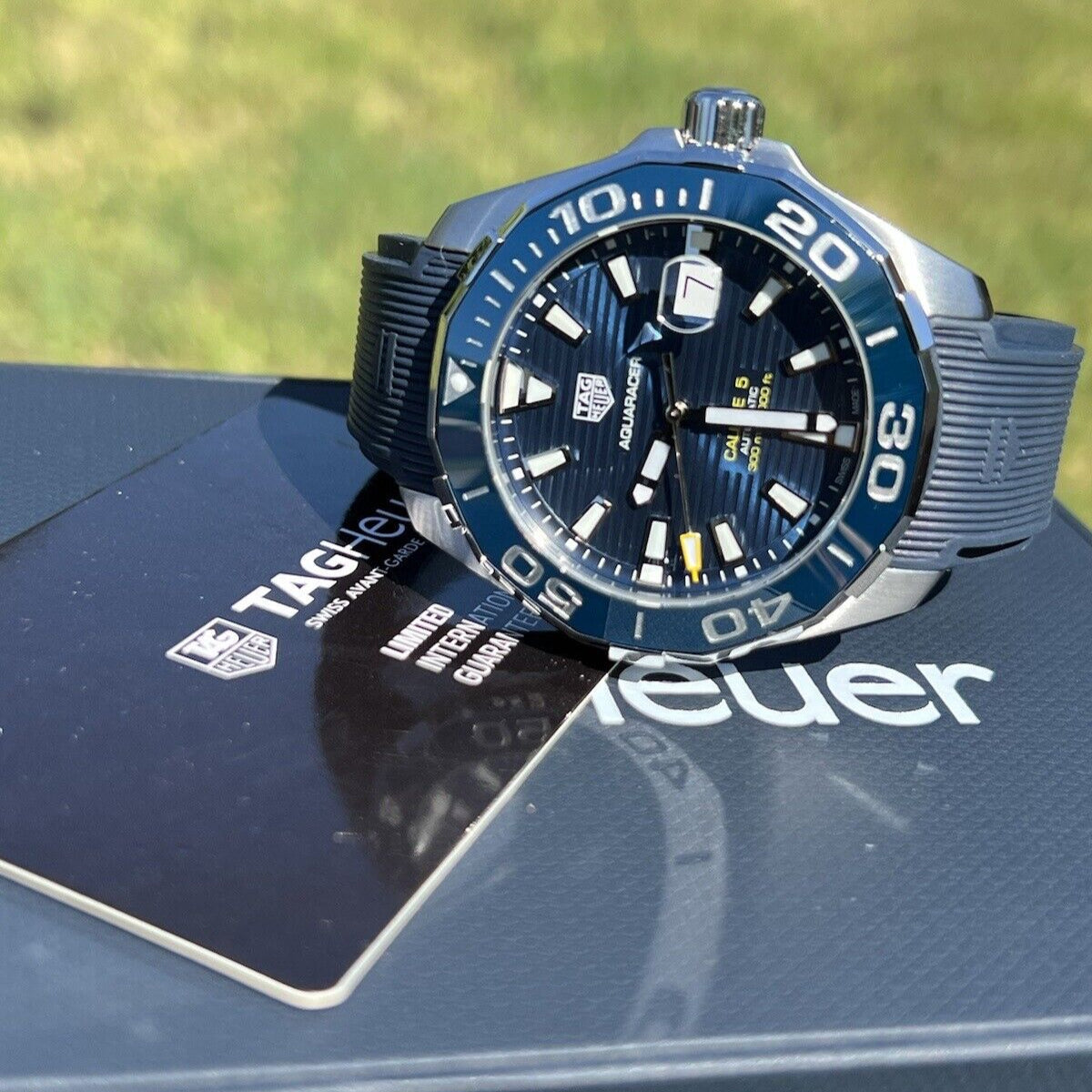 Shop Authentic Tag Heuer Aquaracer Blue Dial Watch for Men - WAY201B.FT6150 - Luxxuri