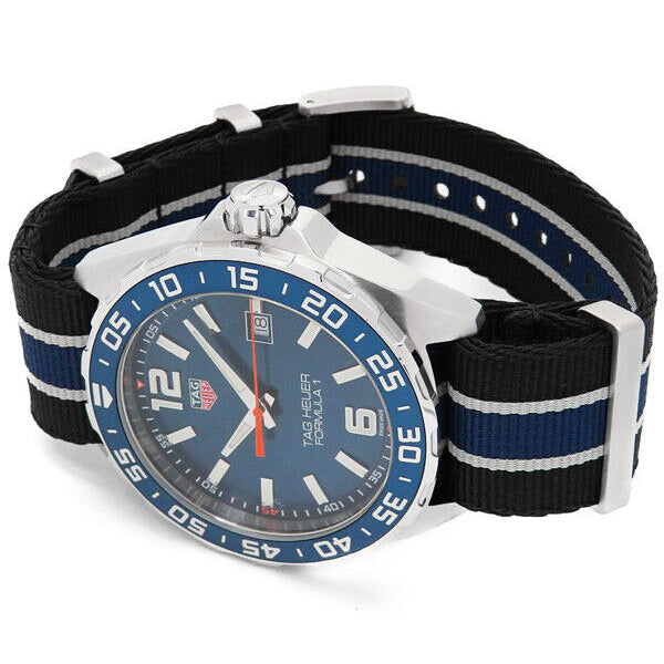 Shop Authentic Tag Heuer Formula 1 Quartz Blue Dial Two Tone NATO Strap Watch for Men - WAZ1010.FC8197 - Luxxuri