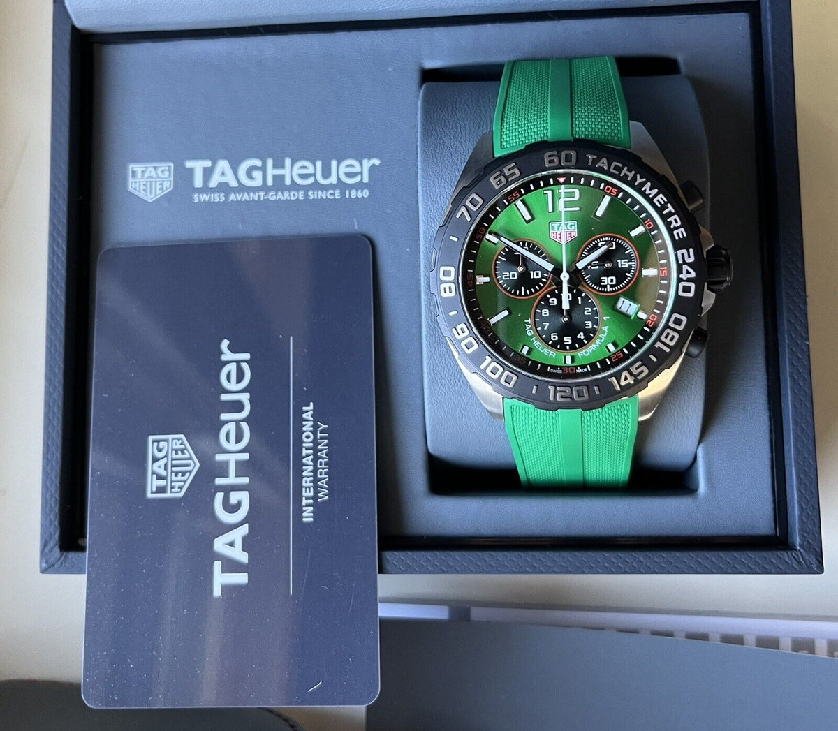 Shop Authentic Tag Heuer Formula 1 Green Dial Watch for Men - CAZ101AP.FT8056 - Luxxuri