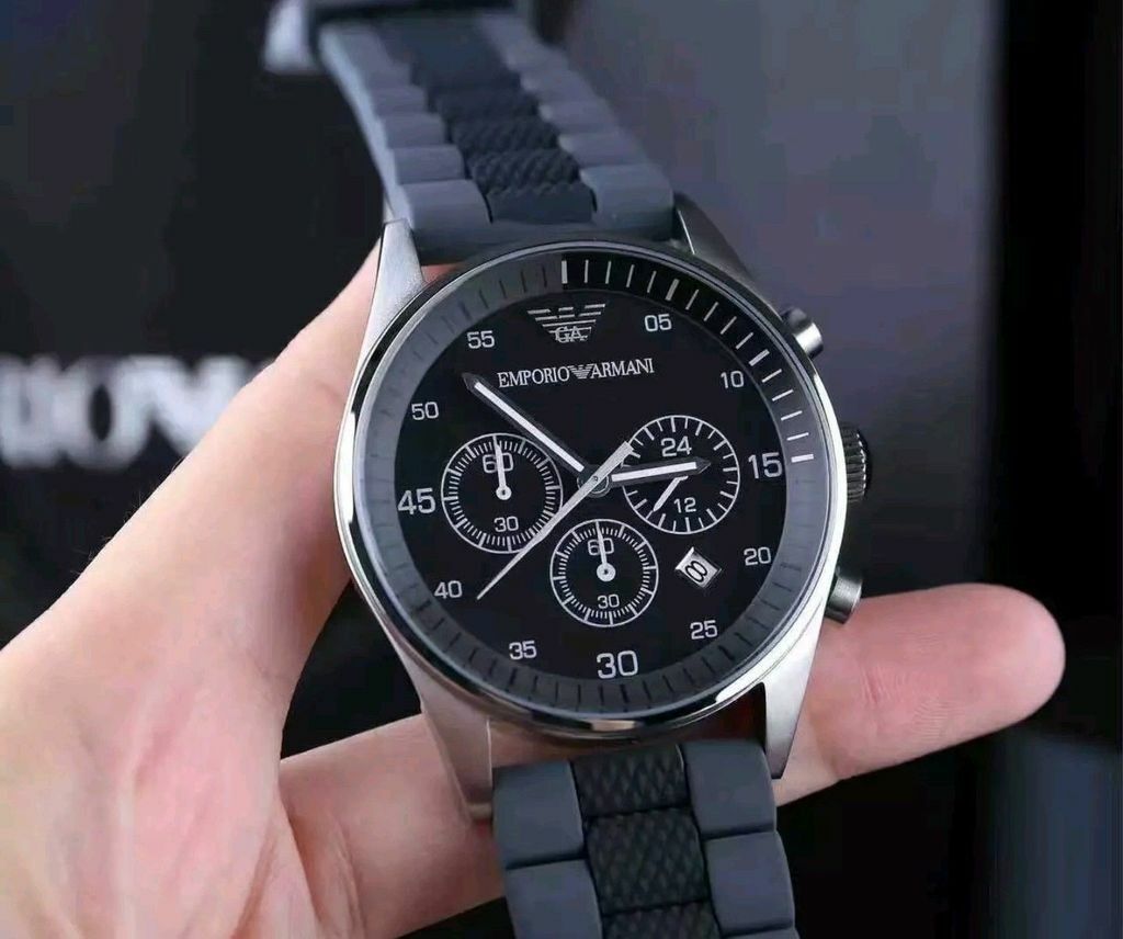Shop Authentic Emporio Armani Sportivo Black Dial Two Tone Ceramic Bracelet Watch For Men - AR5866 - Luxxuri