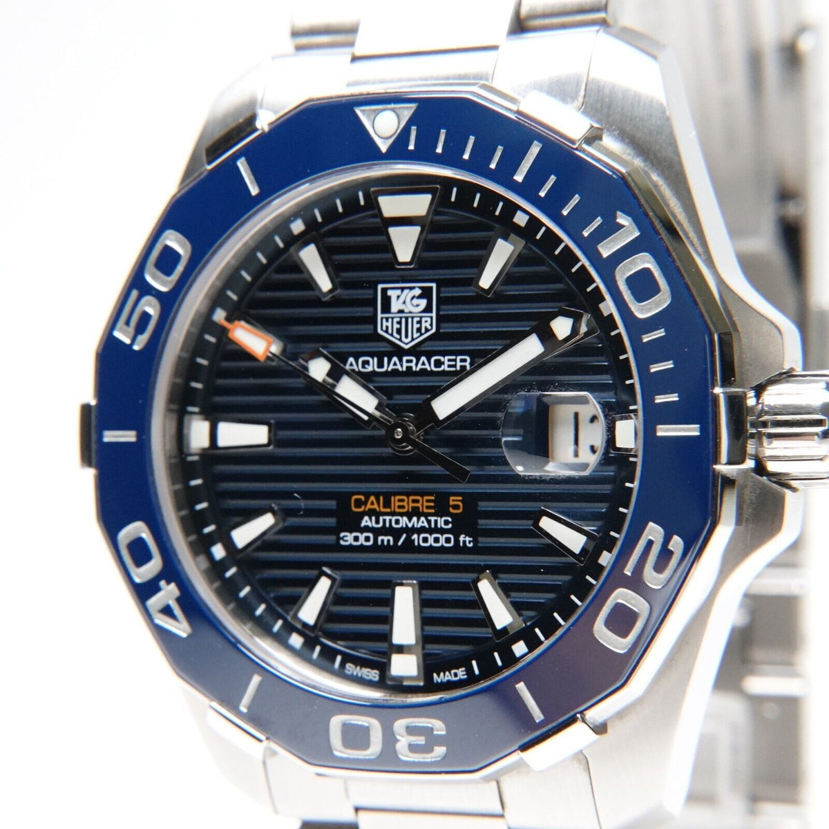 Shop Authentic Tag Heuer Aquaracer Blue Dial Watch for Men - WAY211C.BA0928 - Luxxuri