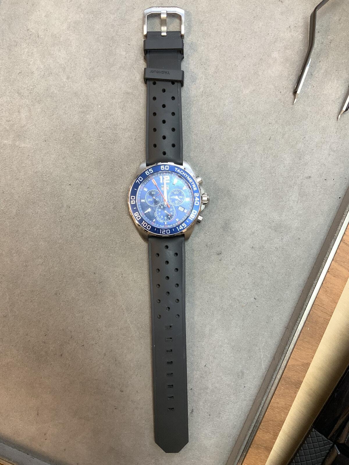 Shop Authentic Tag Heuer Formula 1 Blue Dial Black Rubber Strap Watch for Men - CAZ1014.FT8024 - Luxxuri