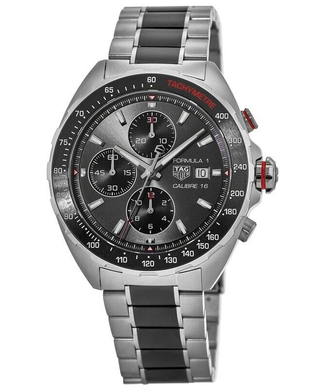 Shop Authentic Tag Heuer Formula 1 Automatic Chronograph Grey Dial Two Tone Strap Watch for Men - CAZ2012.BA0970 - Luxxuri